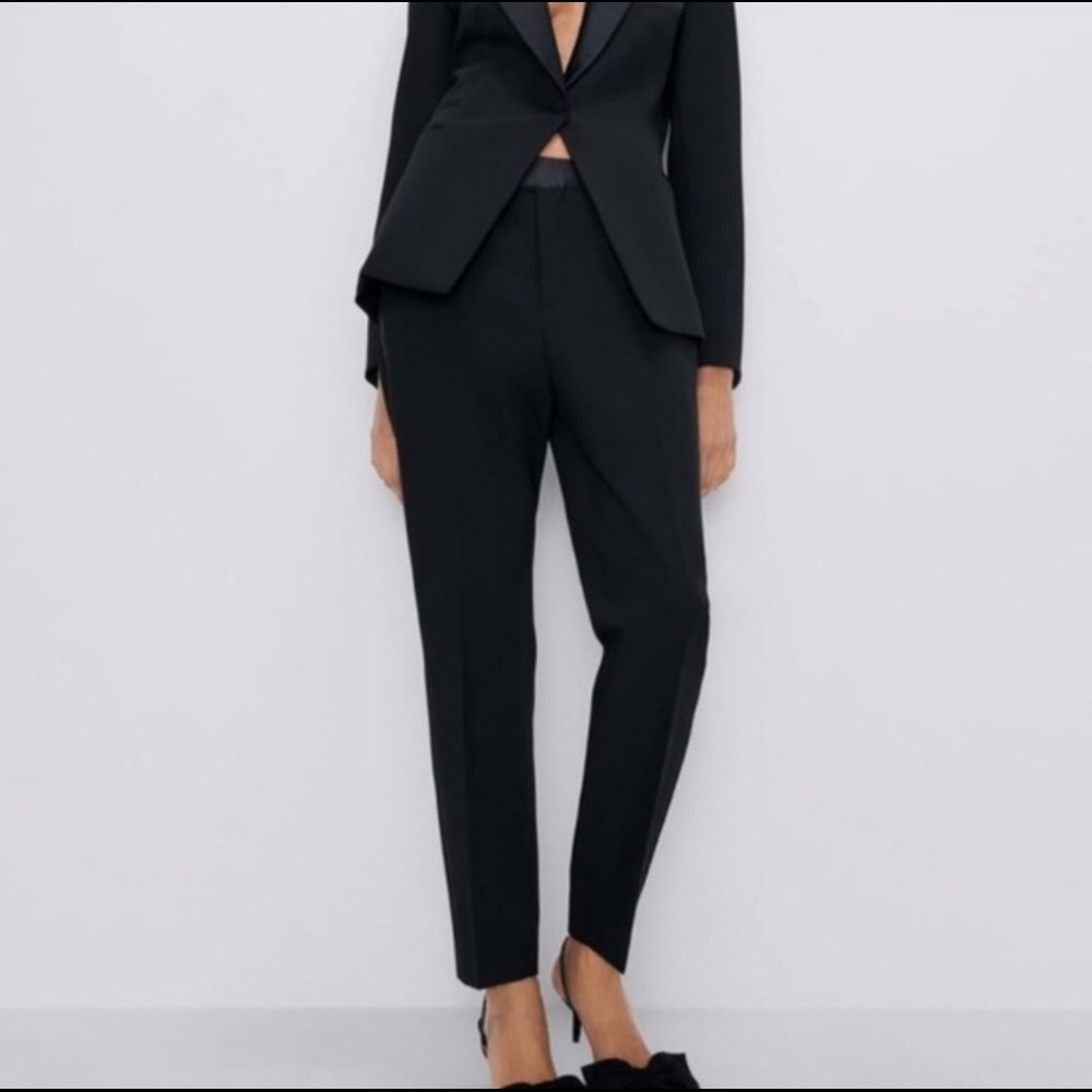 Zara Black Tuxedo Pants